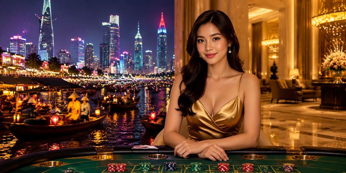 Baccarat Live casino neon TP. Hồ Chí Minh – dealer thật phát bài trực tiếp qua camera
